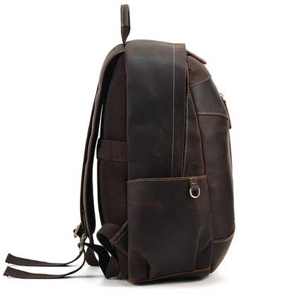 Brown Damrie Leather Backpack