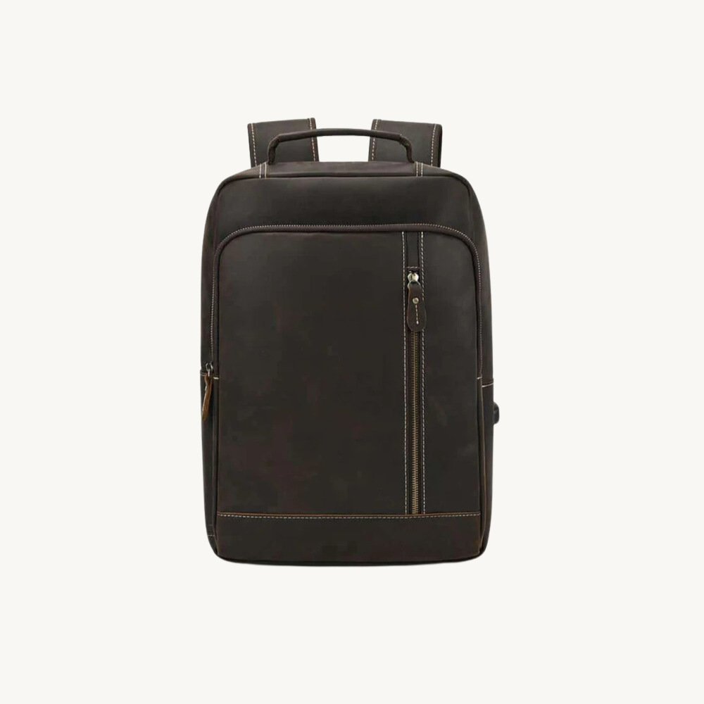 Brown Heritage Leather Backpack
