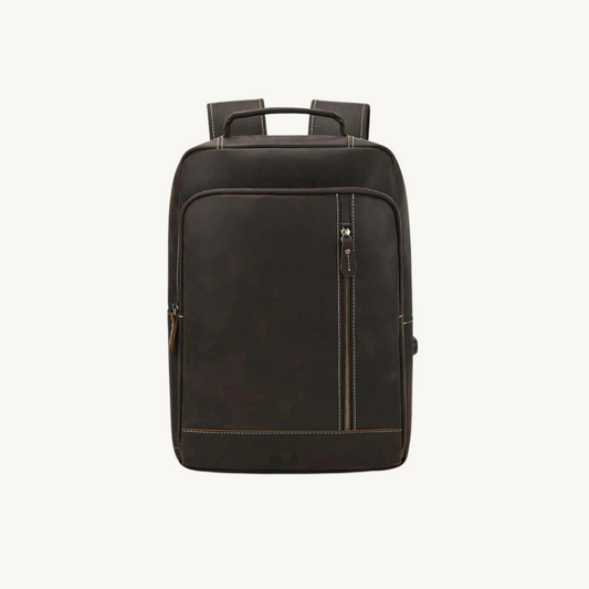 Brown Heritage Leather Backpack