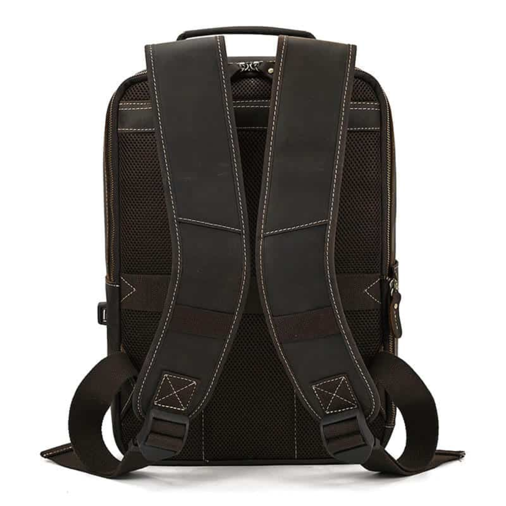 Brown Heritage Leather Backpack