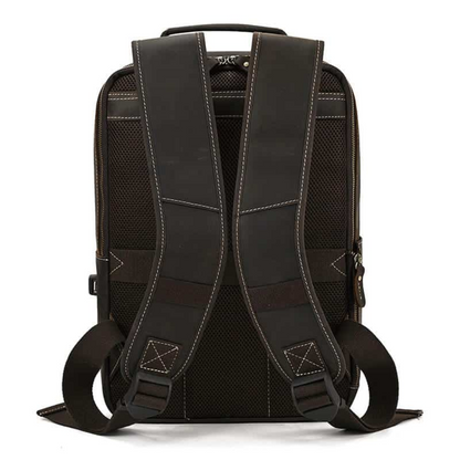 Brown Heritage Leather Backpack