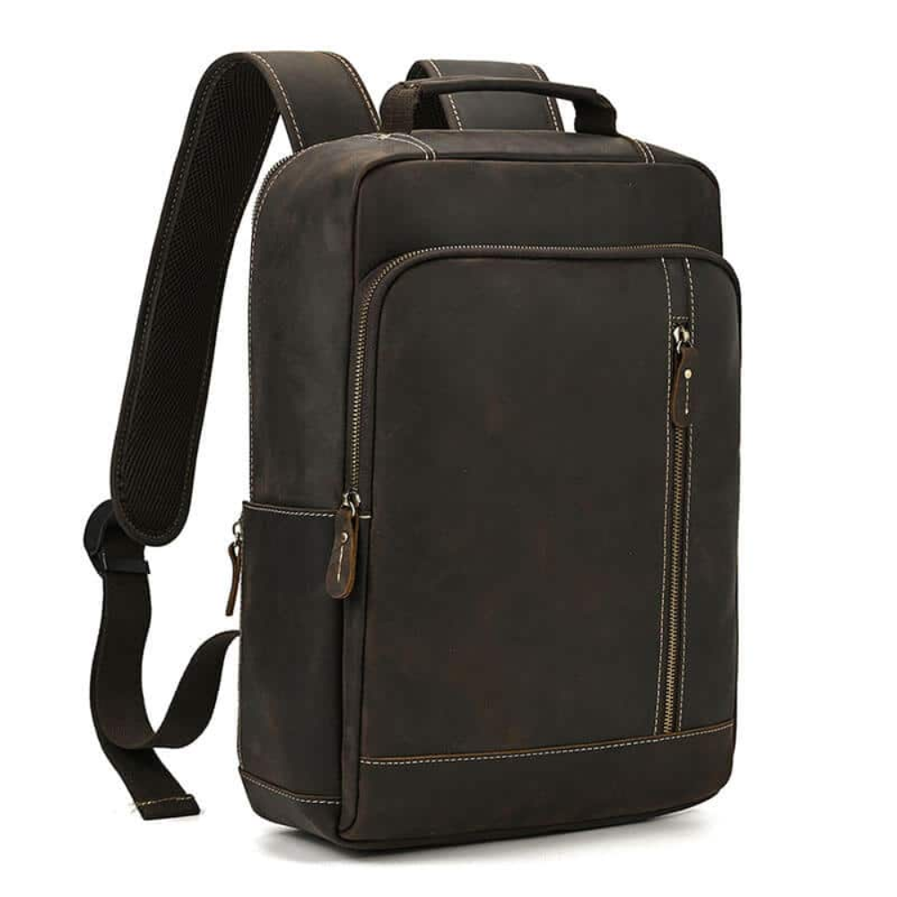 Brown Heritage Leather Backpack