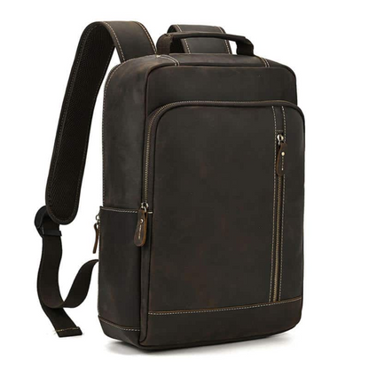 Brown Heritage Leather Backpack