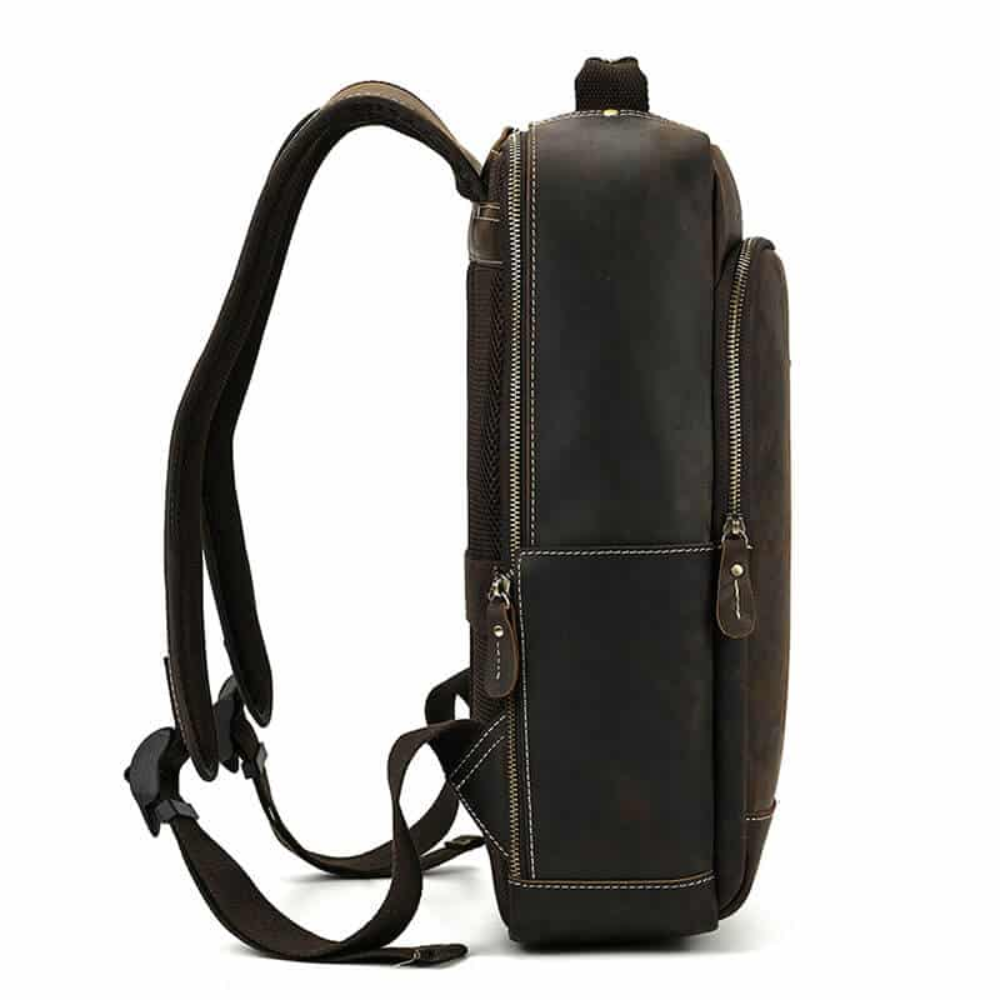 Brown Heritage Leather Backpack