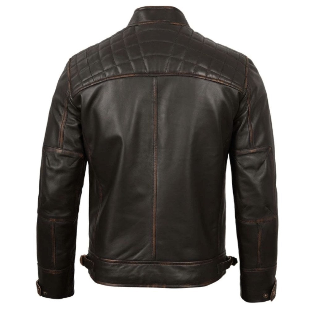 Brown Heritage Racer Jacket