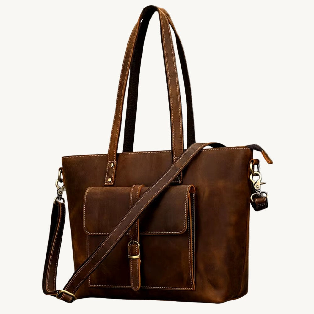 Brown Juggernaut Vintage Tote