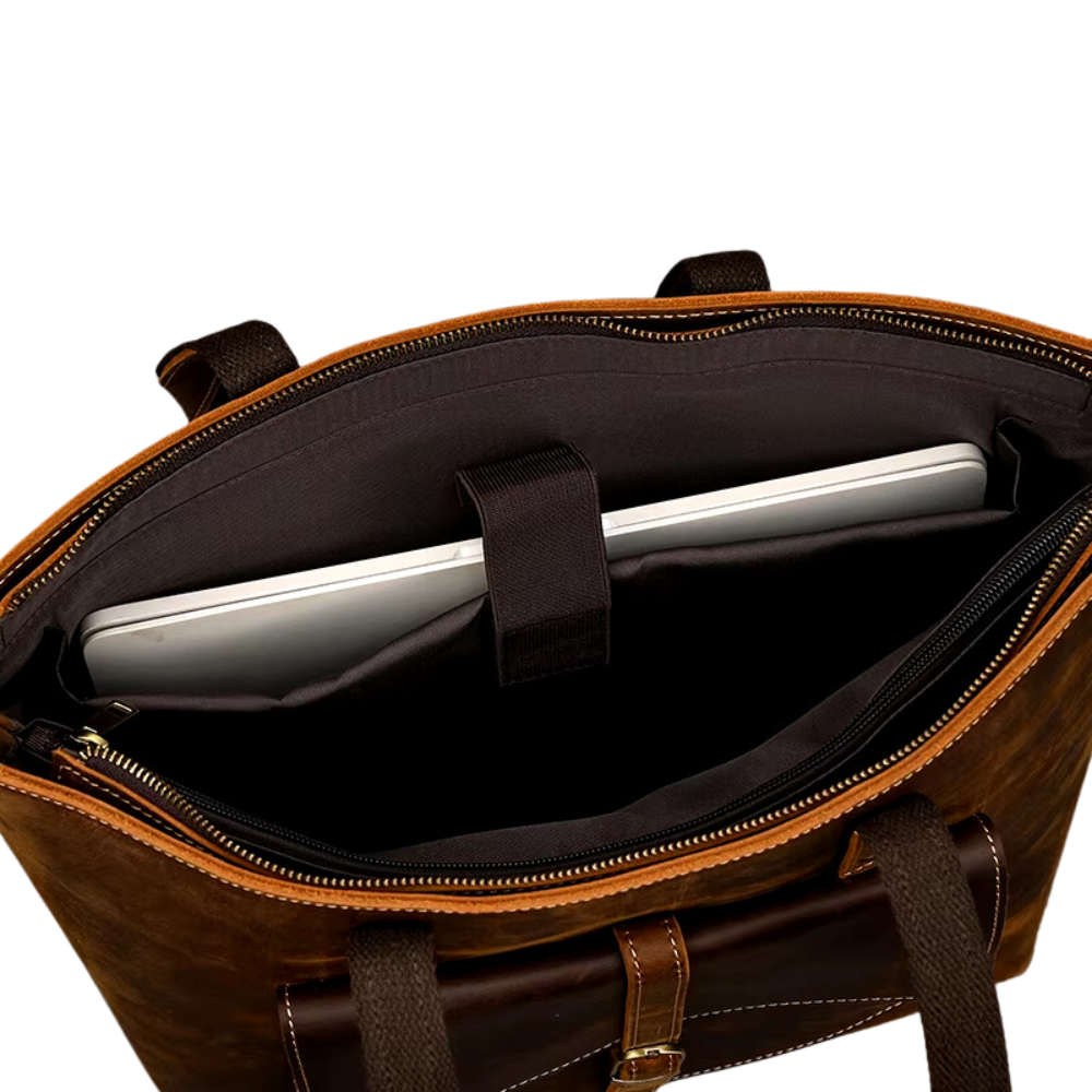 Brown Juggernaut Vintage Tote