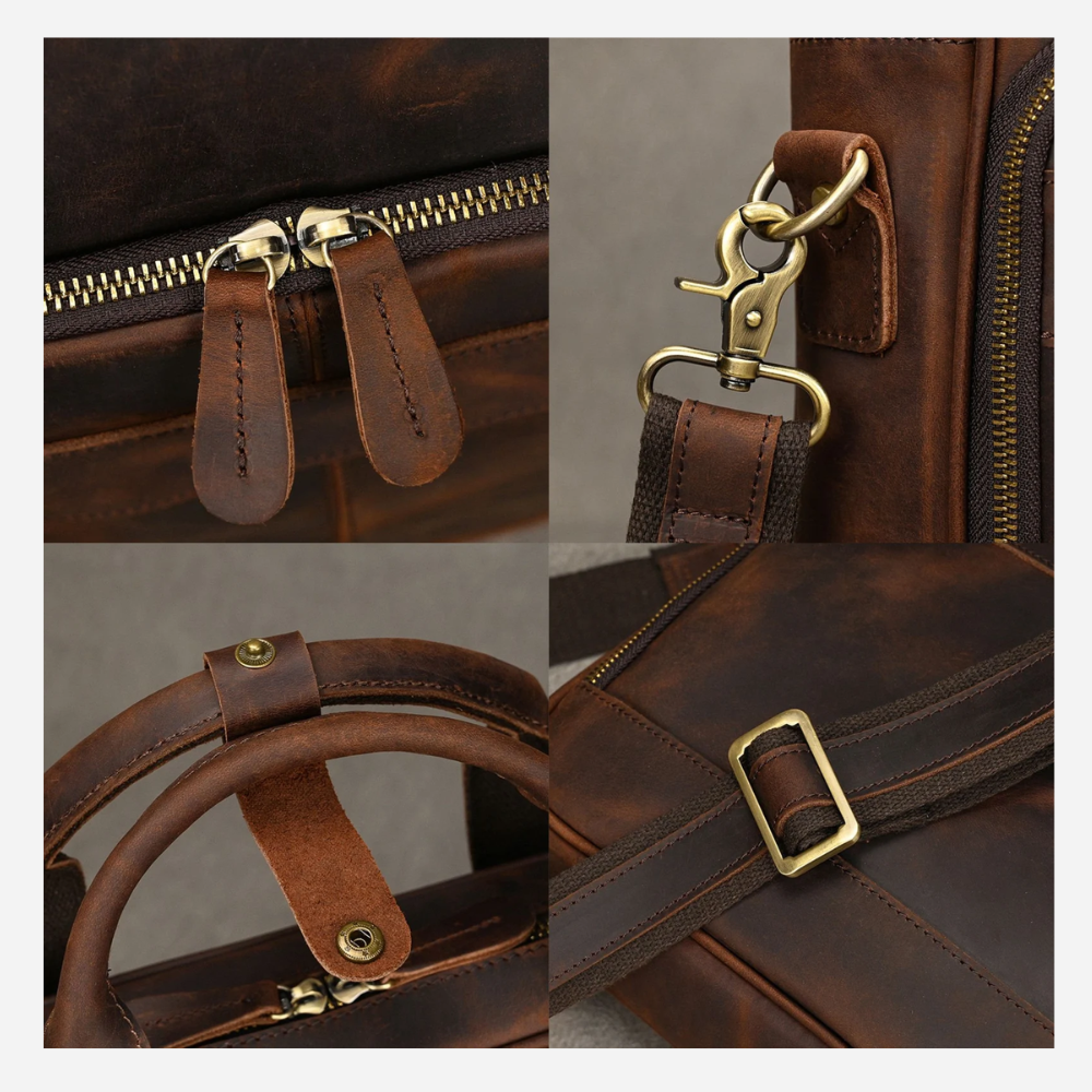 Brown Leather Executive Briefcase