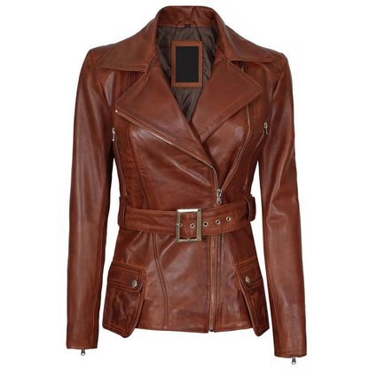 Brown-Luminance-Biker-Jacket
