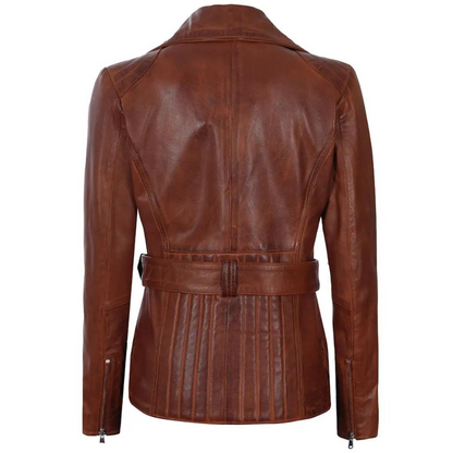 Brown Luminance Biker Jacket