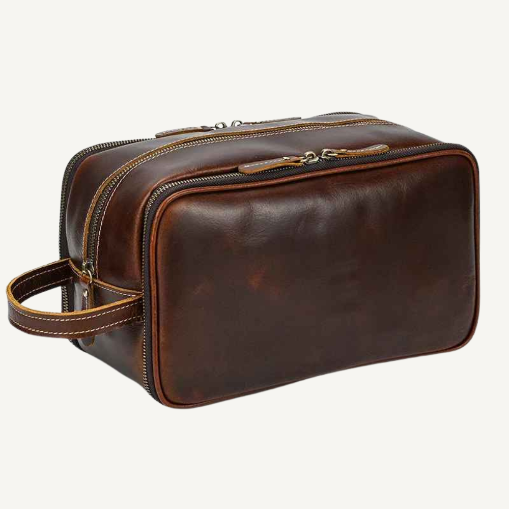 Brown Luxe Toiletry Bag
