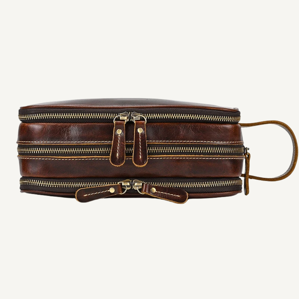 Brown Luxe Toiletry Bag
