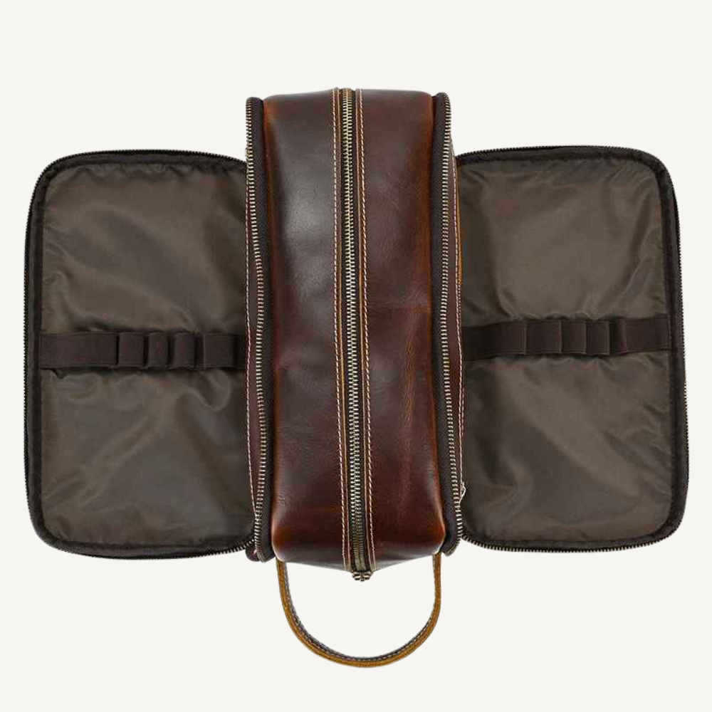 Brown Luxe Toiletry Bag