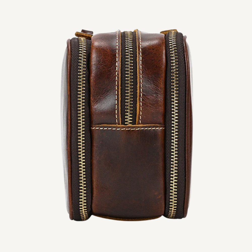 Brown Luxe Toiletry Bag
