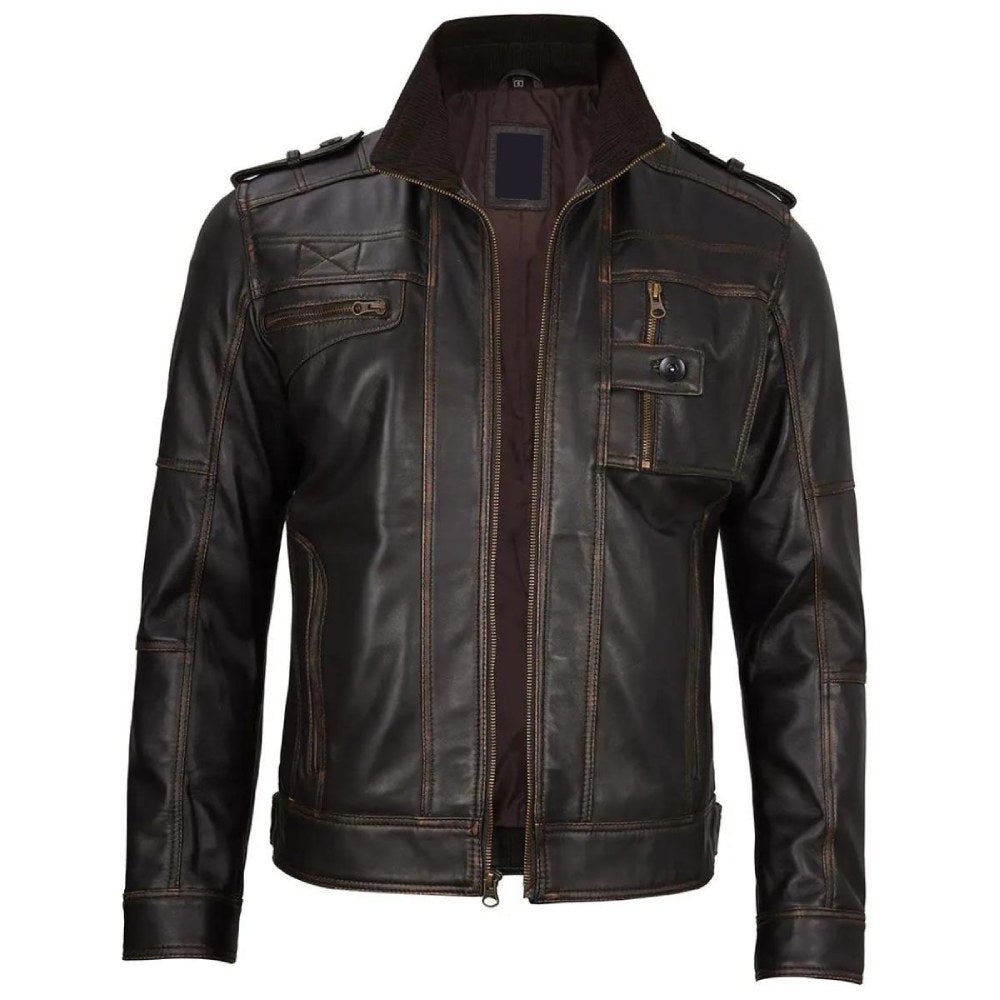 Brown Noir Noir Biker Jacket