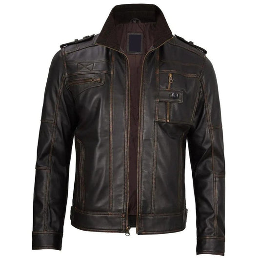 Brown Noir Noir Biker Jacket