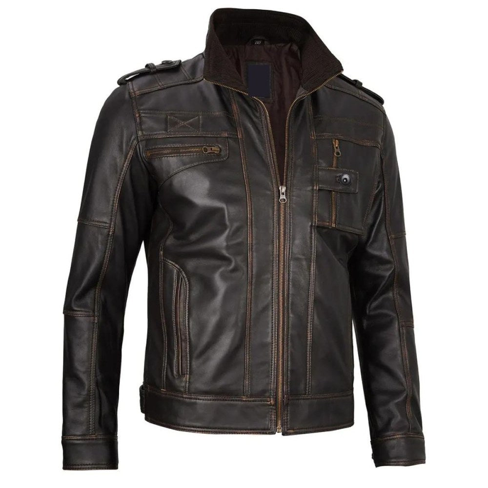 Brown Noir Noir Biker Jacket