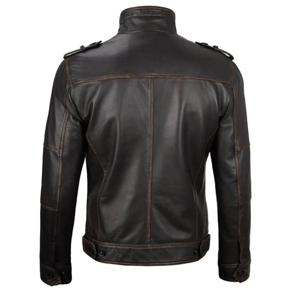 Brown Noir Noir Biker Jacket