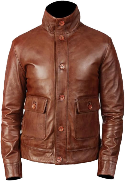 Brown Oak Bomber Jacket