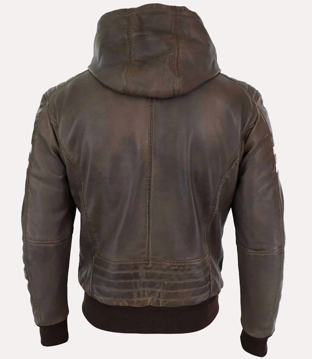 Brown Outlaw Hooded Jacket