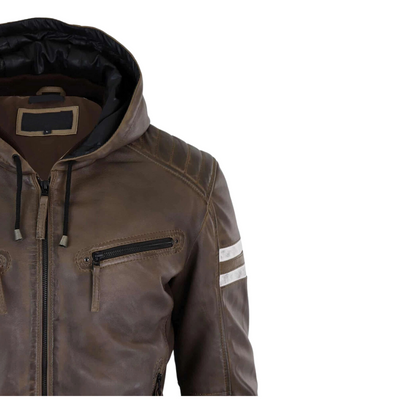 Brown Outlaw Hooded Jacket
