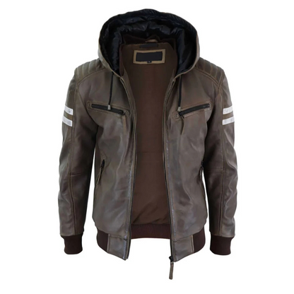 Brown Outlaw Hooded Jacket