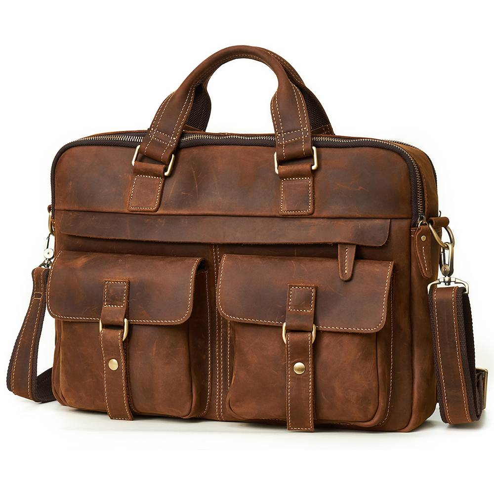 Brown Posh Leather Briefcase