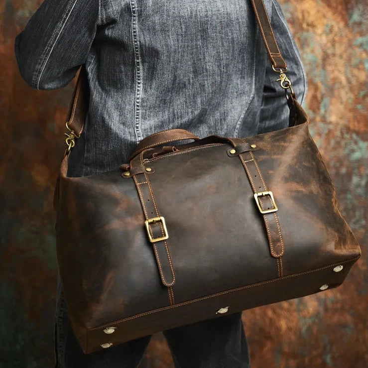 Brown Spur Duffel Bag