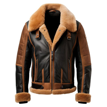 Brown Stealth Faux Shearling Jacket