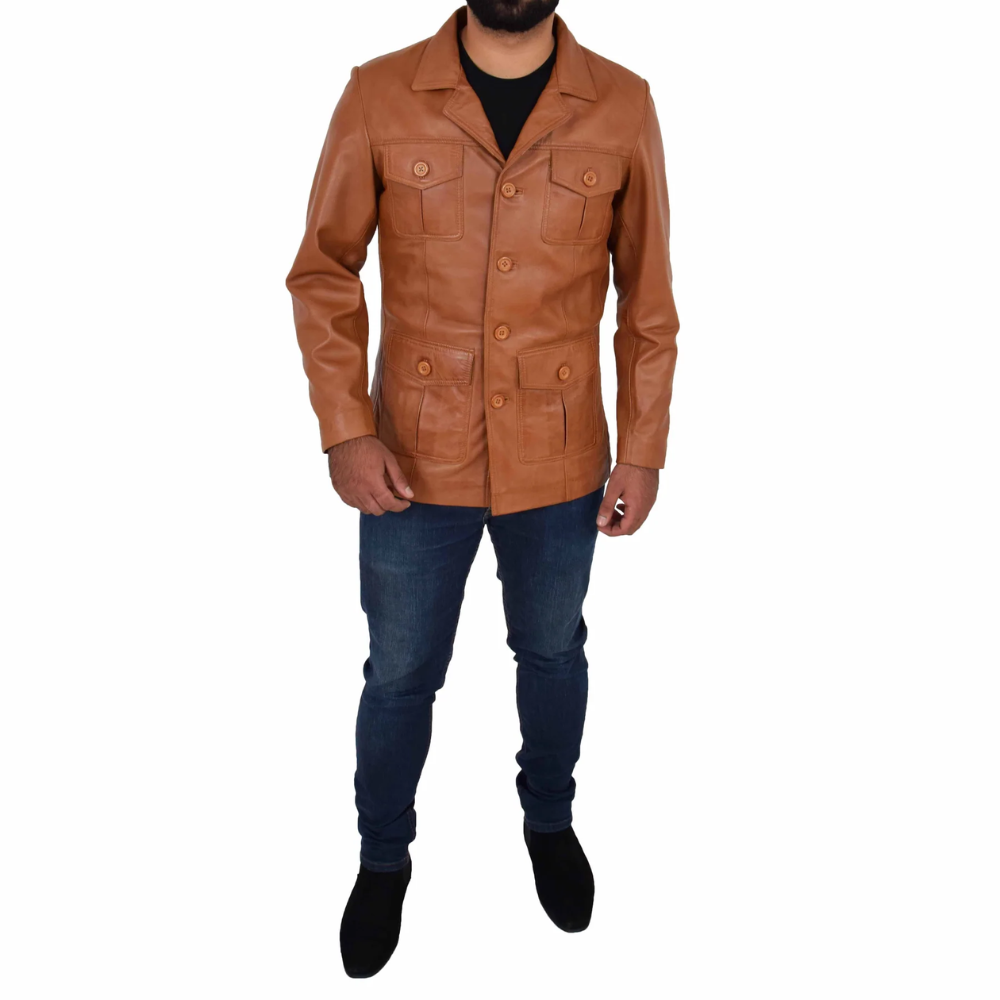 Brown Trailblazer leather jacket