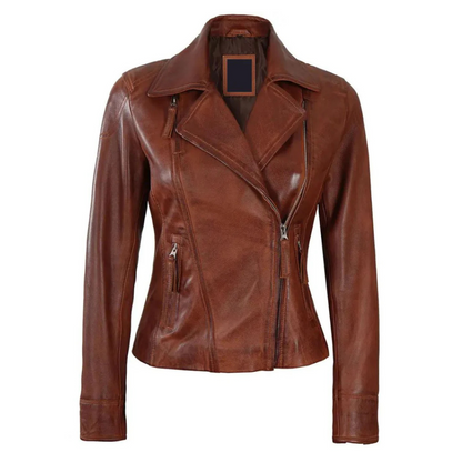 Brown-Tryst-Biker-Jacket