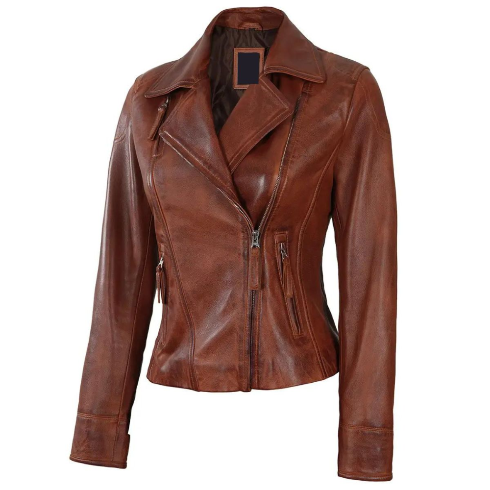 Brown Tryst Biker Jacket
