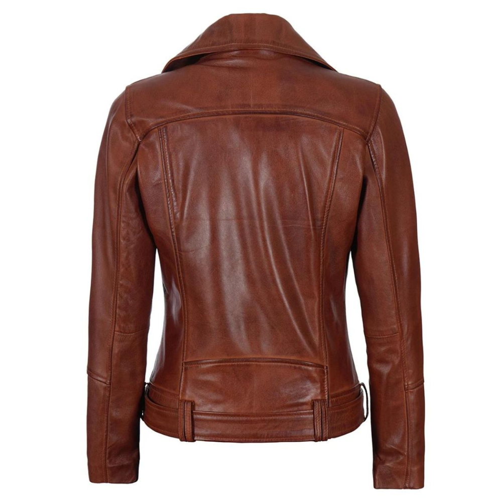 Brown Vixen Biker Jacket