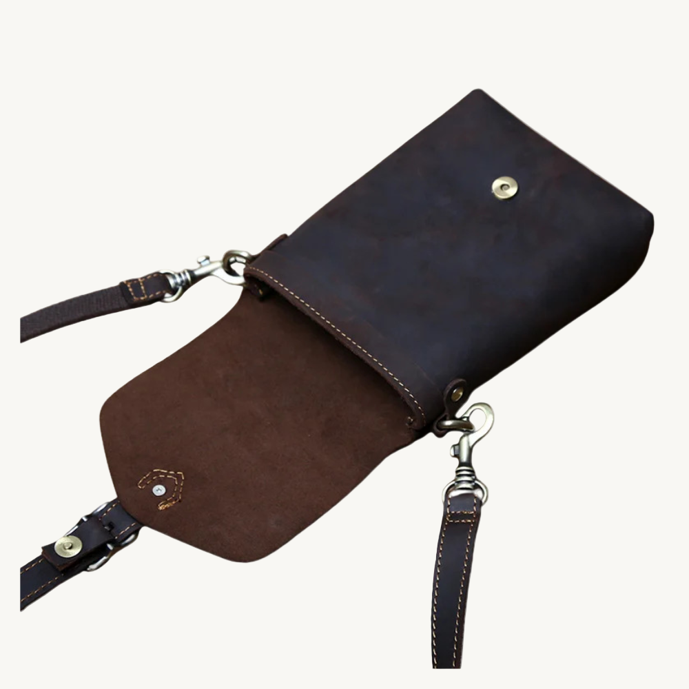 Café Brown Mini Crossbody Bag