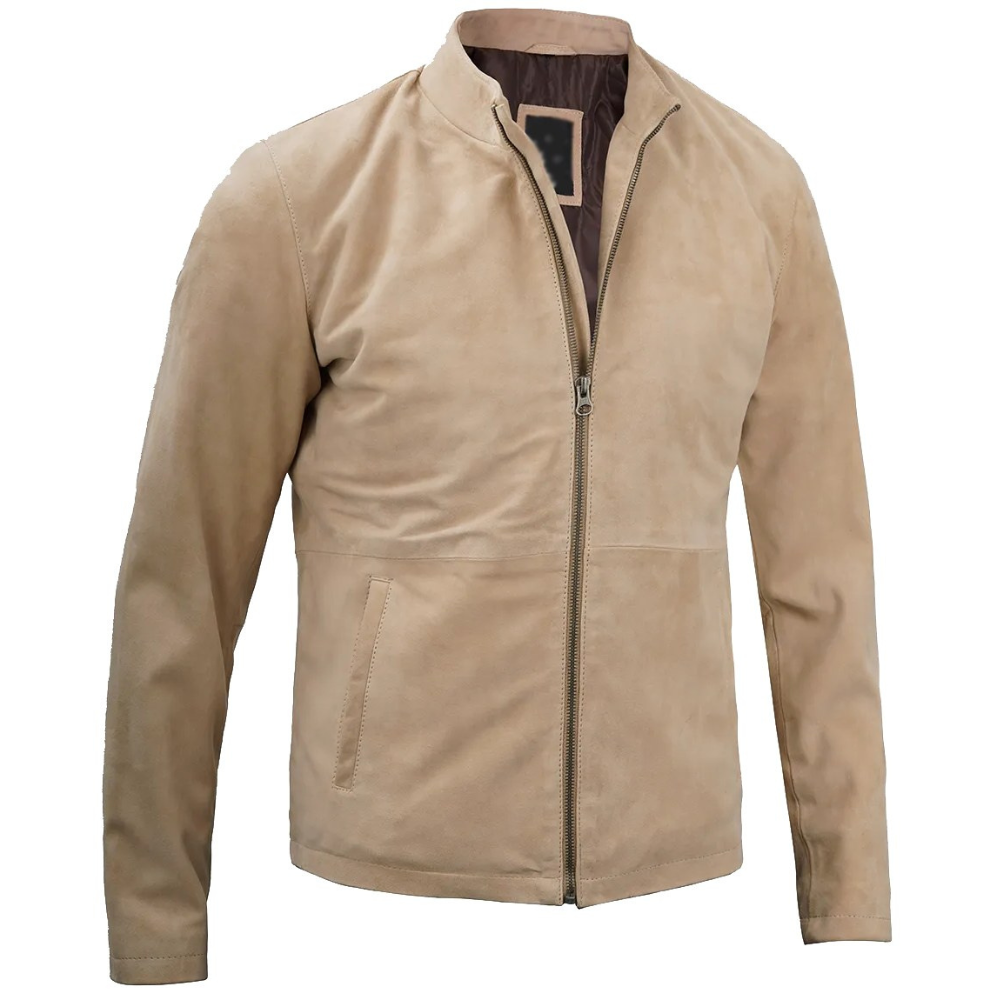 Camel Brown Conqueror Suede Jacket