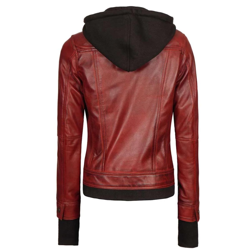 Celeste Maroon Bomber