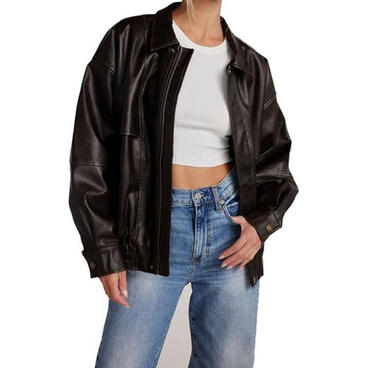 Classic Brown Biker Leather Jacket