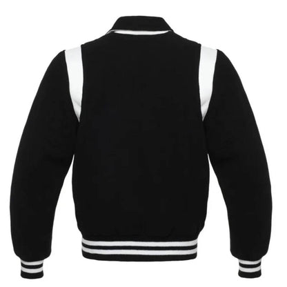 Classic Black & White Varsity Jacket