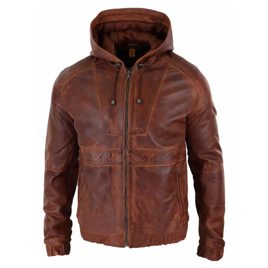 Classic Cavalry Brown Hooded Jacket