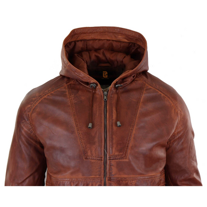 Classic Cavalry Brown Hooded Jacket