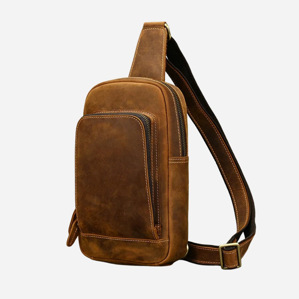 Crazy Horse Tan Sling Bag