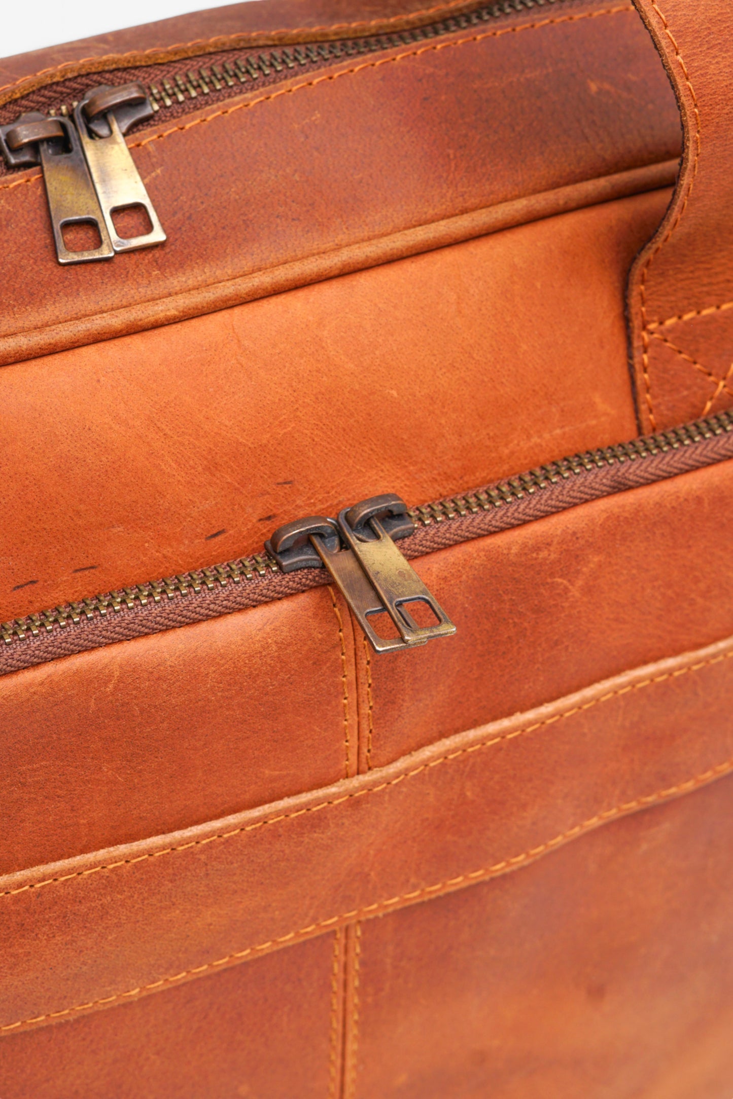 Tan Leather Executive Briefcase