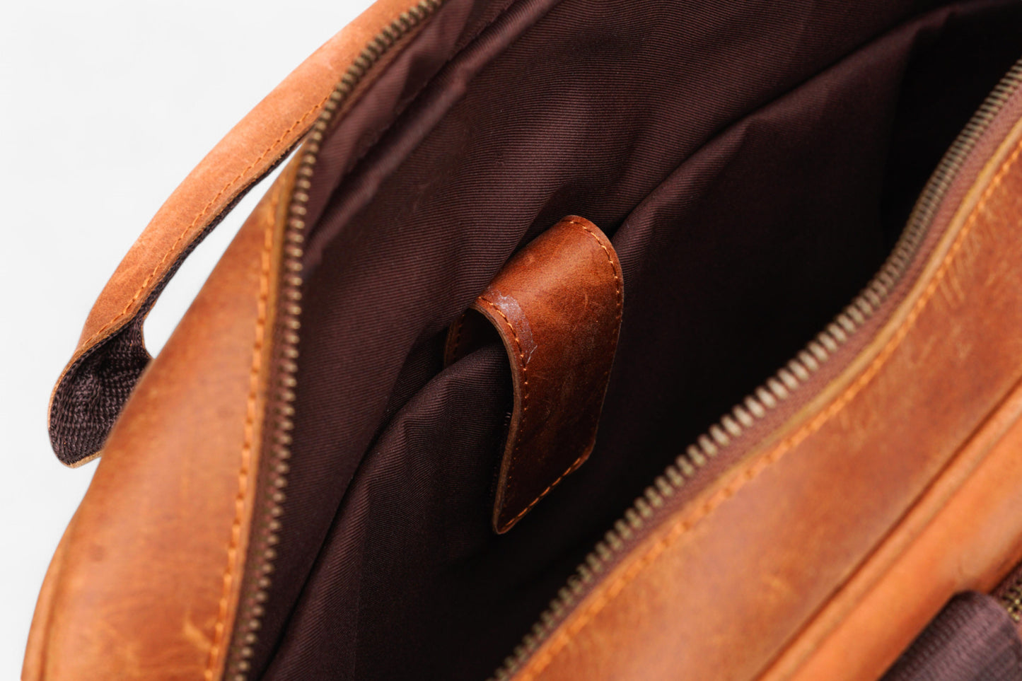 Tan Leather Executive Briefcase