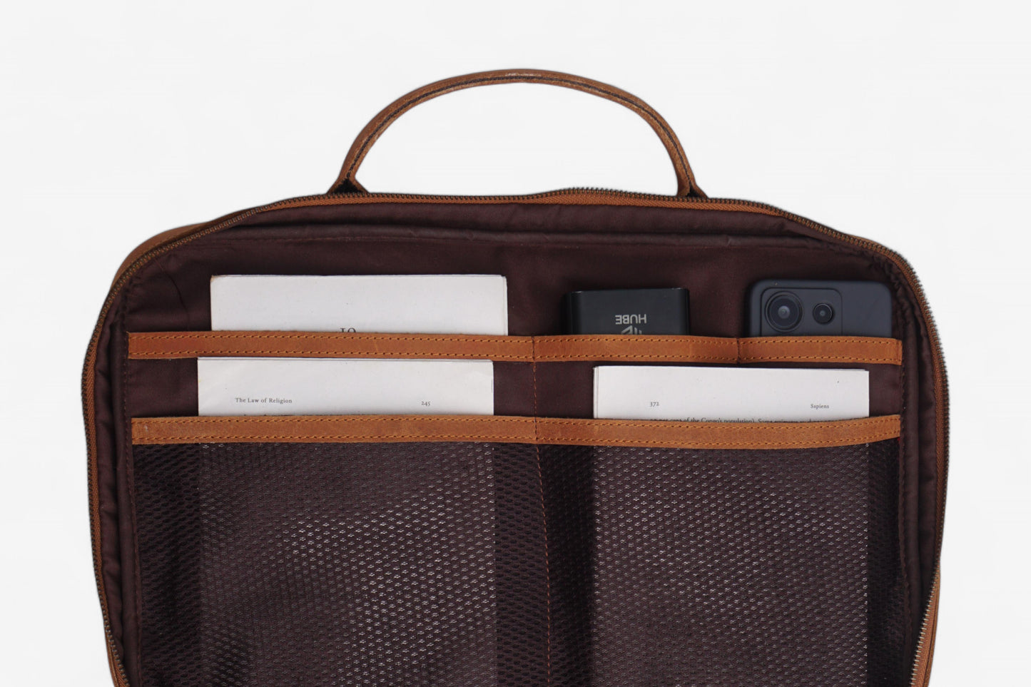 Tan Leather Executive Briefcase