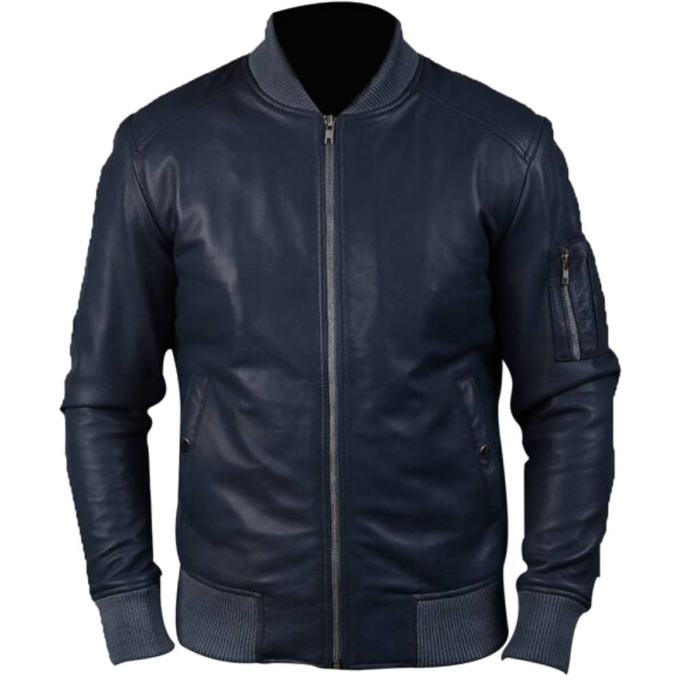 Dark Blue Avenger Bomber Jacket
