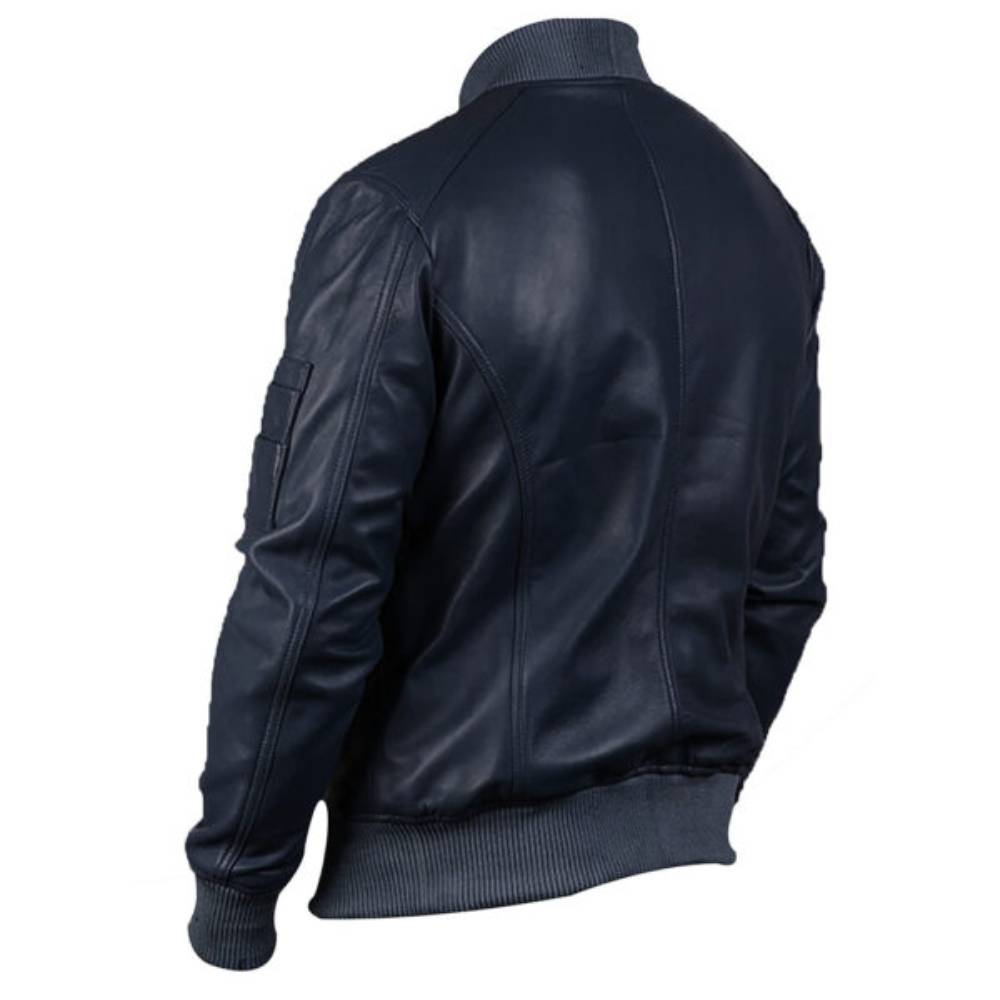 Dark Blue Avenger Bomber Jacket