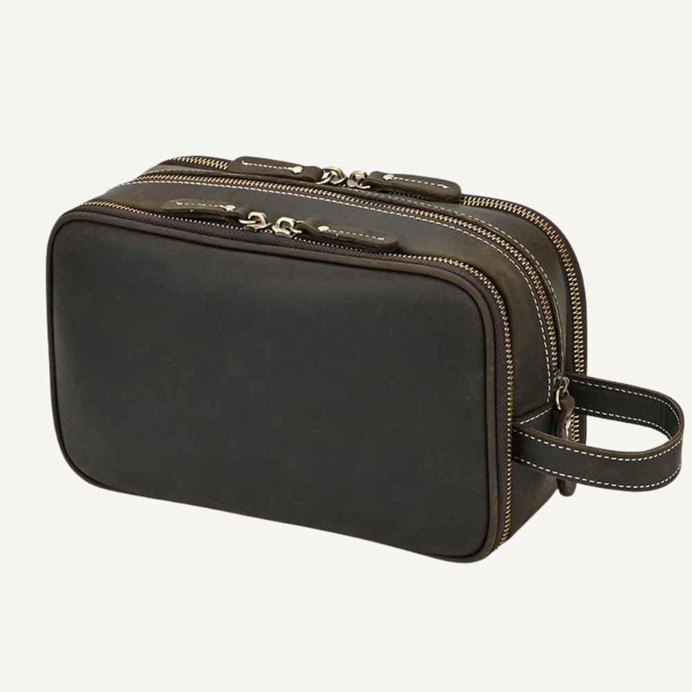 Dark Brown Allure Toiletry Bag