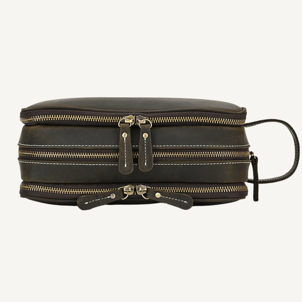 Dark Brown Allure Toiletry Bag