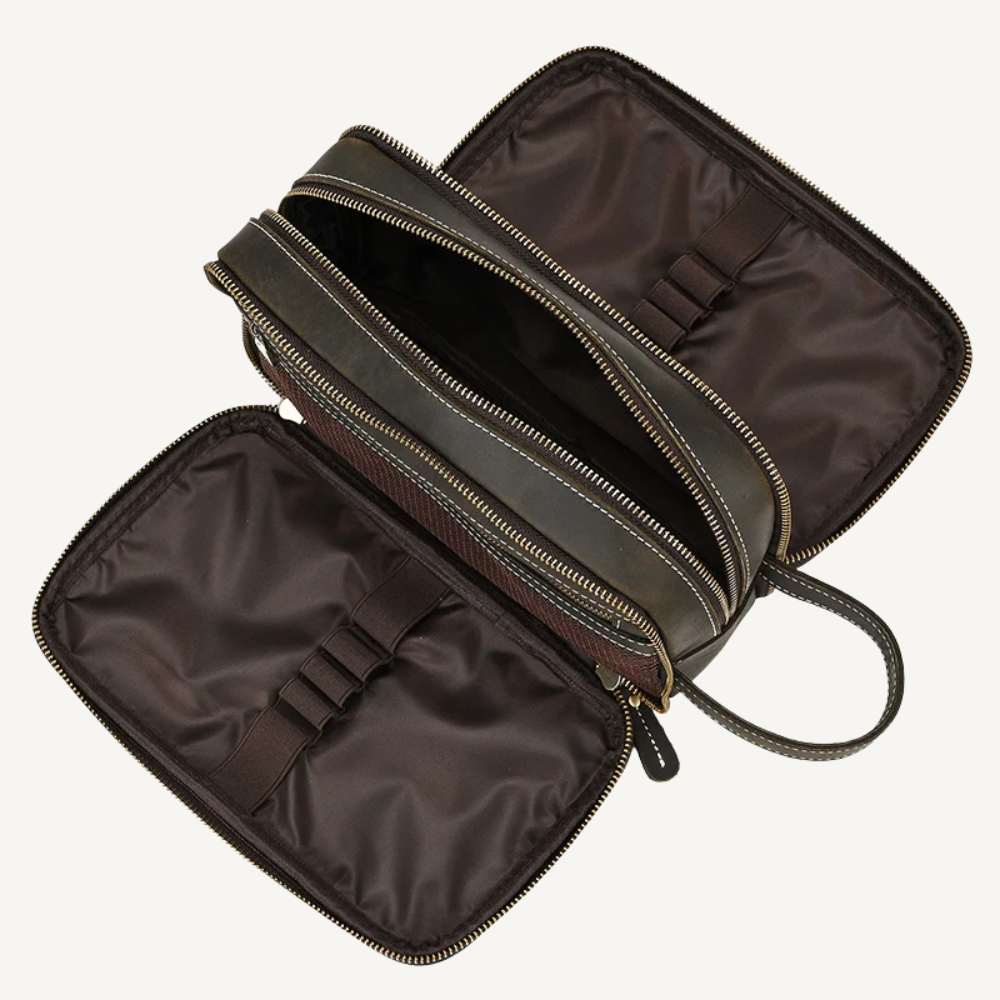 Dark Brown Allure Toiletry Bag