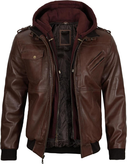 Dark Brown Classic Café Cruiser Jacket
